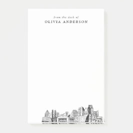 Modern Sacramento Professionell Gift Personlig Post-it Block