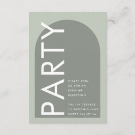 Modern Sage Arch Moss Abstrakt Japandi Minimalism Tilläggskort