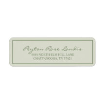 Modern Sage Elegant Grönt Script