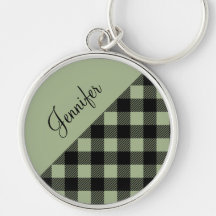 Modern Sage Green Buffalo-rutig Namn