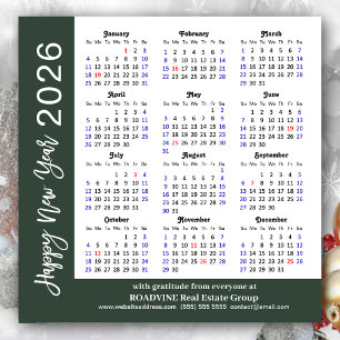 Modern Sage Grönt Business 2025 Calendar Simple Julkort