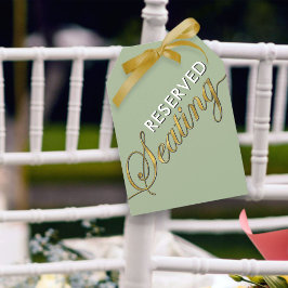 Modern Sage Grönt Guld reserverad sittplats stor M