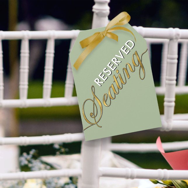 Modern Sage Grönt Guld reserverad sittplats stor M (Skapare uppladdad)