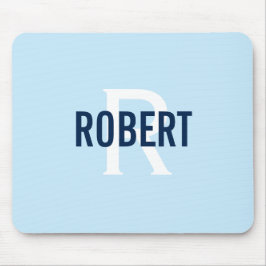 Modern sage grönt manar monogram namn musmatta