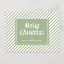 Modern Sage Grönt Rand God jul