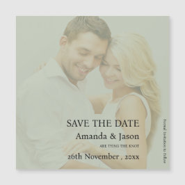 Modern Sage Grönt Translucent Bröllop-meddelande