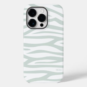 Modern Sage Grönt Zebra tryck Personlig
