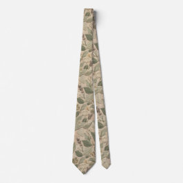 Modern Sage Vintage Blommigt Mönster Slips