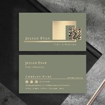 Modern Saggrön Skannbar QR-kod Minimalistisk