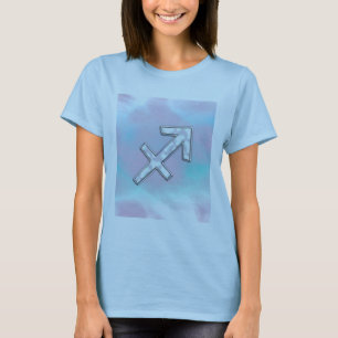 Modern Sagittarius Zodiac Mor i Pearl Stil Tee Shirt