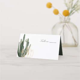 Modern Saguaro Cactus Bröllop-kontokort Placeringskort