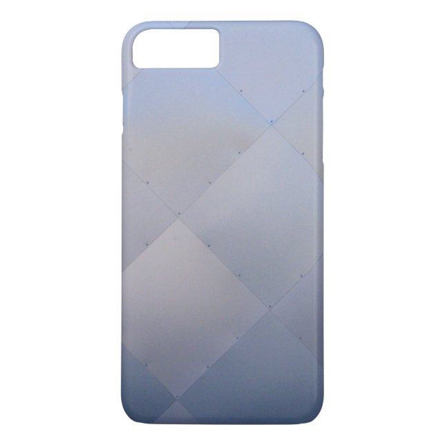 Modern sahiny Checky Metall Blue Case-Mate iPhone Skal (Baksida)