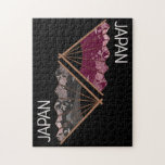Modern Sakura Fläkt Hand Illustrated Japan Pussel<br><div class="desc">Fira din tid i Japan med den moderna handen som illustrerar fläkt-pusslet som viker ut Sakura. Perfekt för att dela med vänner eller sälja på din turistbutik!</div>
