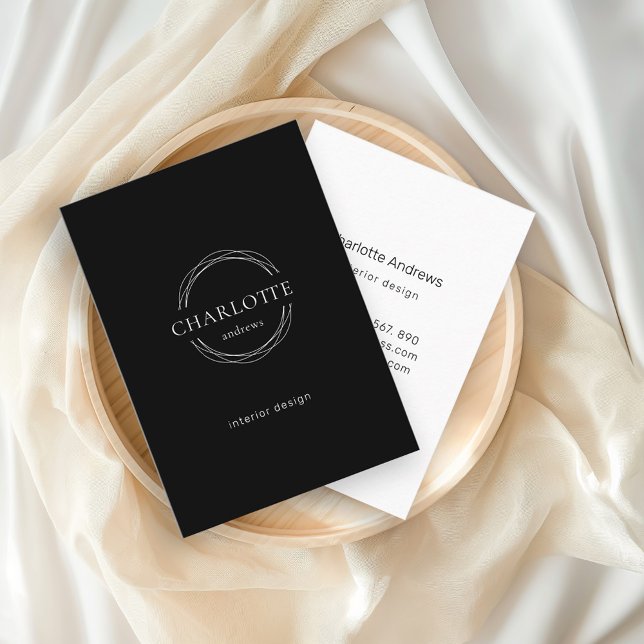 Modern, salon, minimal, logotyp visitkort (Skapare uppladdad)