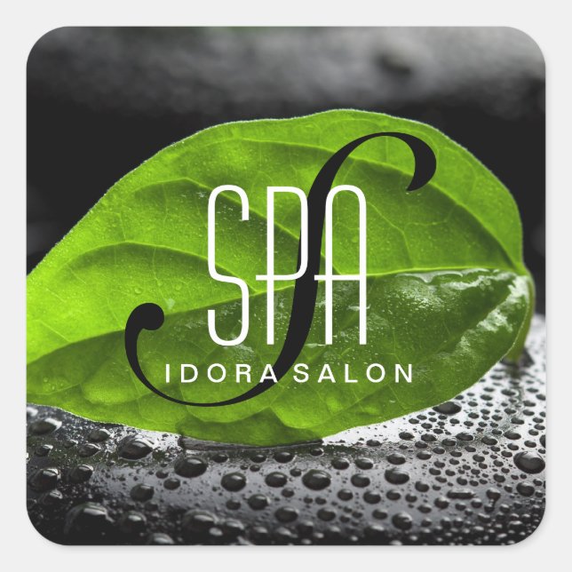 Modern Salon Stickers Fyrkantigt Klistermärke (Framsida)