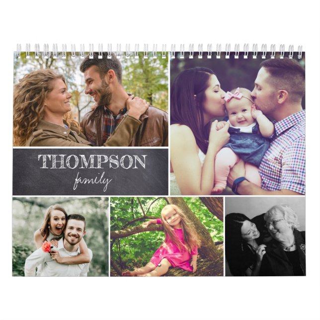 Modern samling av familjefotkrita kalender (Omslag)