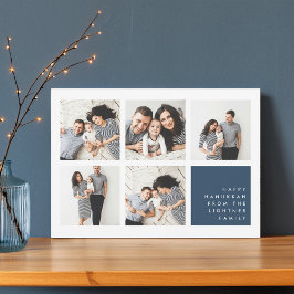 Modern samling | Hanukkah-fotokort Julkort