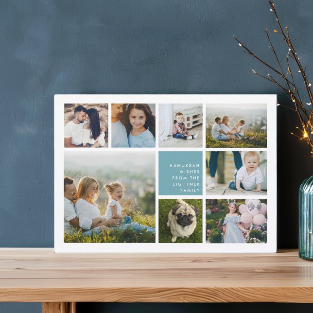 Modern samling | Hanukkah-fotokort Julkort (Skapare uppladdad)