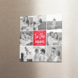 Modern samling par foto och till Måne-citatet Magnet<br><div class="desc">Modern samling par foto och till Måne-citatet</div>