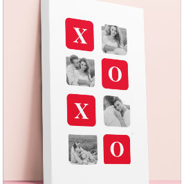 Modern samling par Photo & Red XOXO Canvastryck