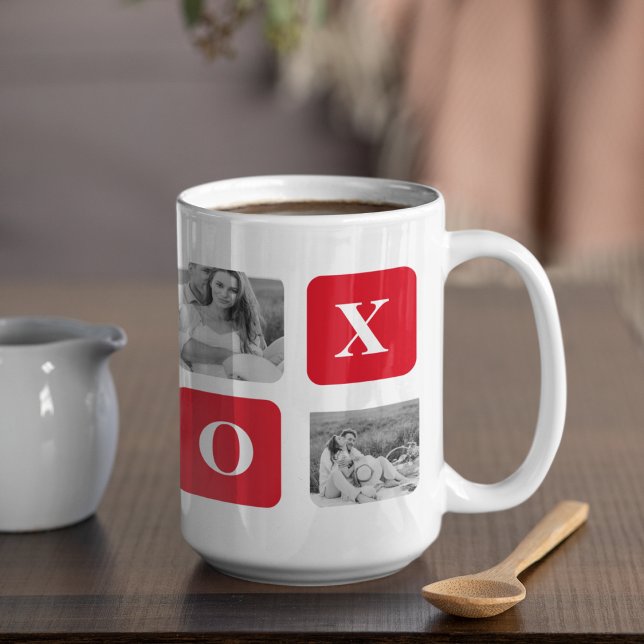 Modern samling par Photo & Red XOXO Kaffemugg (Skapare uppladdad)