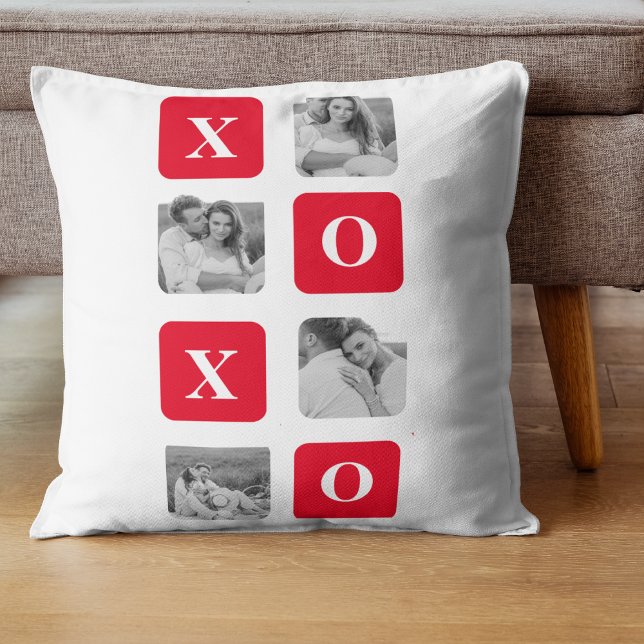 Modern samling par Photo & Red XOXO Kudde (Skapare uppladdad)