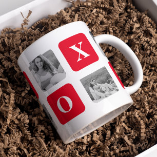 Modern samling par Photo & Red XOXO Mugg