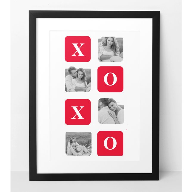 Modern samling par Photo & Red XOXO Poster (Skapare uppladdad)