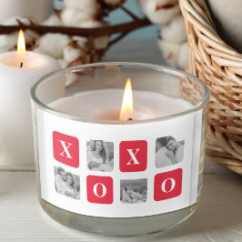 Modern samling par Photo & Red XOXO Rektangulärt Klistermärke