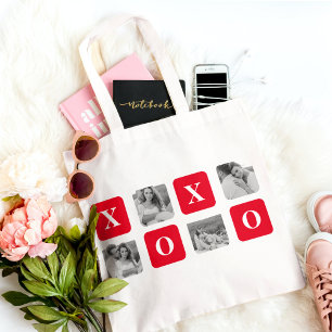 Modern samling par Photo & Red XOXO Tygkasse