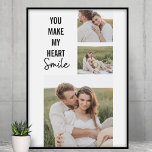Modern samling par Photo & Romantic QuoteCollag Poster<br><div class="desc">Samla upp par foto och Lolly Romantic-citat</div>