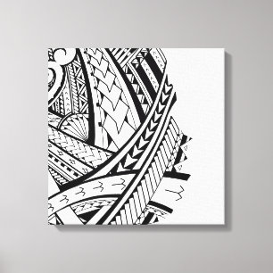 Modern samoansk tatueringkonst canvastryck