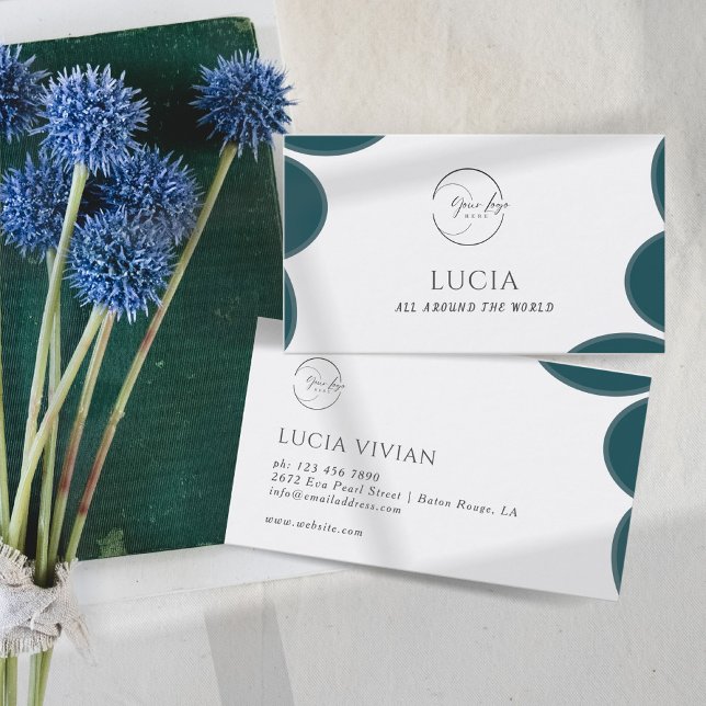 Modern Sample Greenery Visitkort (Skapare uppladdad)