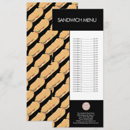 Modern Sandwich Shop Deli Logotyp Meny