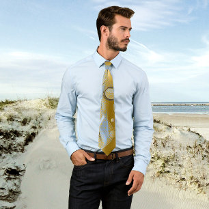 Modern Sandy Beach Fantasy Abstrakt Tie Slips