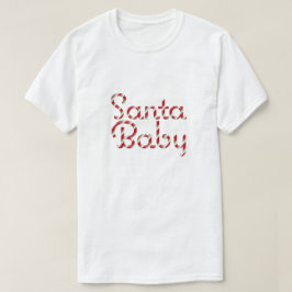 Modern Santa Baby Helgdag T-Shirt (Röd)