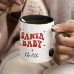 Modern SANTA BABY-julklapp Mugg<br><div class="desc">Den moderna roligtens personlig "SANTA BABY",  julgåva Mugg!</div>