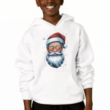 Modern Santa Claus vektorgrafik med solglasögon 