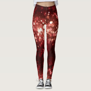 Modern Santa dräkt Rolig kul jul Leggings