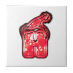 Modern Santa Hat-samling. Kakelplatta
