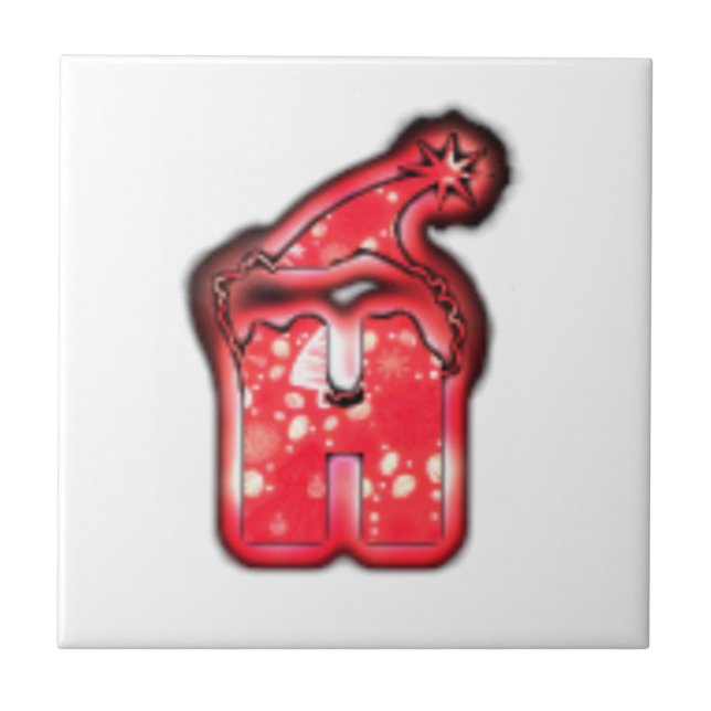 Modern Santa Hat-samling. Kakelplatta (Framsidan)