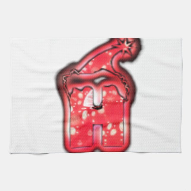 Modern Santa Hat-samling. Kökshandduk (Horisontell)