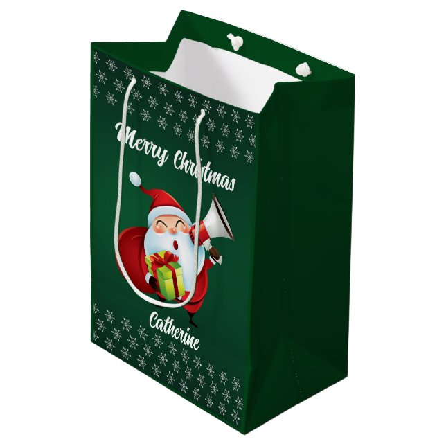 Modern Säsong Jultomten God jul (Framsidan Vinklad)