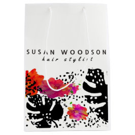 Modern sätta en klocka på Monstera för vattenfärg