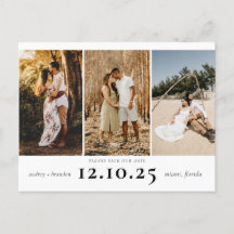 Modern Save the Date 3 Foto Collage