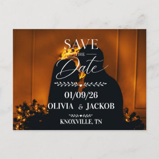 Modern Save the Date Bröllopsmall Meddelande Vykort