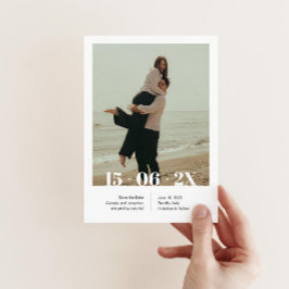 Modern "Save The Date" inbjudan med foto