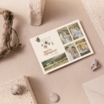 Modern Scandi Boho Neutralt Family 5 Photo Merry Julkort<br><div class="desc">"Välkomna julstämningen till ditt hem i år och lägg till ett litet stycke modernt boho stil till dina semesterhälsningar med det här Neutralten Family Photo God jul Helgdag card! Med sitt varma, ärliga färg är det säkert att ge dig en känsla av mysigt fred och glädje till ditt hem. Det...</div>
