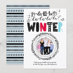 Modern Scandinavian Doodle PHOTO Folk Art Roligt Inbjudningar