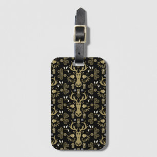 Modern Scandinavian FolArt Hjort Bagagebricka